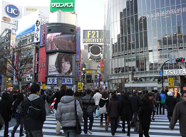 会場調査(CLT) 渋谷センター街モニタールーム